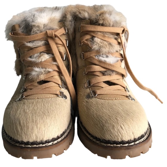 NEW PAJAR CANADA Rabbit Fur Women’s Boots Snow Waterproof Shearling Size 37 - Picture 5 of 8